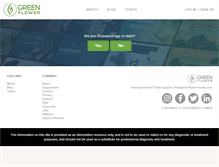 Tablet Screenshot of green-flower.com